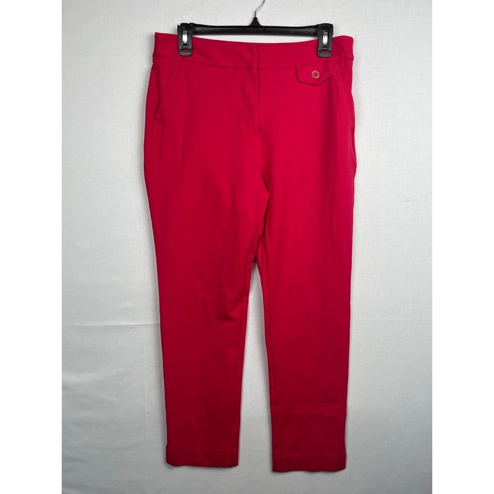 Liz Claiborne Womens‎ Red Tapered Leg Stretch Dress Pants Size 6
